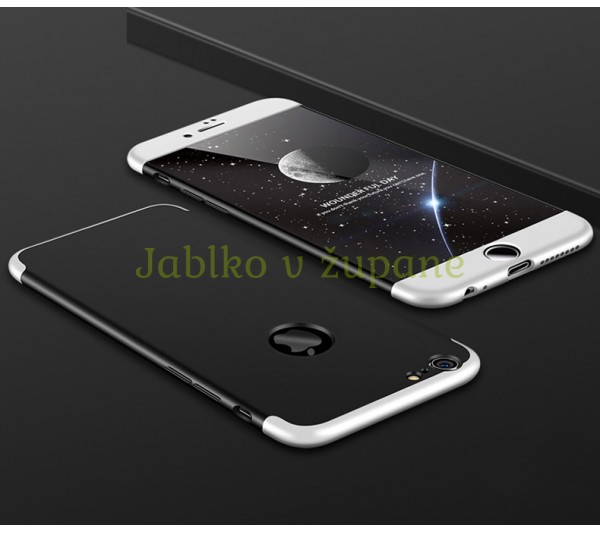 360° kryt Armor iPhone 6/6S - strieborný